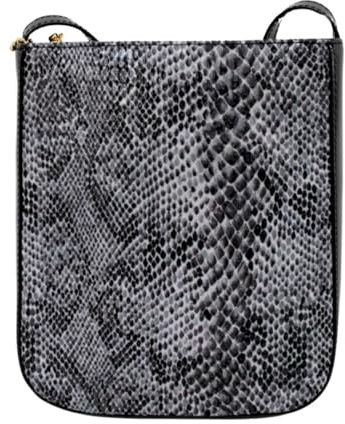 Luigi Schulter- und Crossbody-Tasche für Damen, Teenager, Mädchen, Schlangenmuster, verstellbare Träger, stilvolles und vielseitiges Design, Grau, grau, Compact