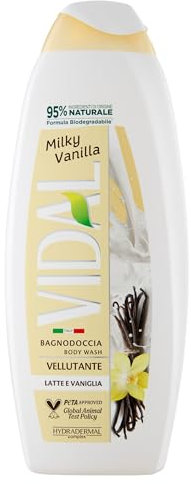 Vidal Bagnoschiuma Milky Vaniglia 600ml, 600ml