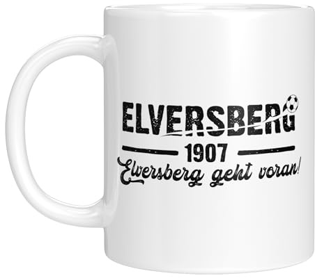 Elversberg Tasse - 2025 Aufstieg - Fussballbecher - Fanartikel - Kaffeetasse - fussballfans - Weiss