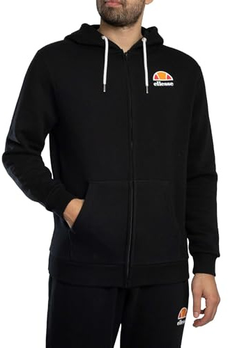 Ellesse Herren Logo Zip Hoodie, Black