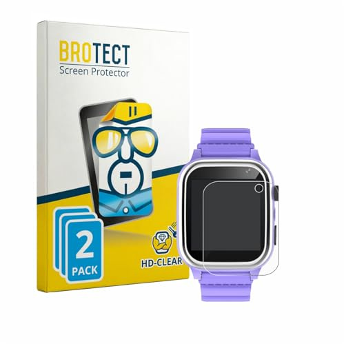 BROTECT 2 Stück Schutzfolie für kaacly Kids Smartwatch 1.44 Displayschutz Folie Made in Germany, Ultra-Klar