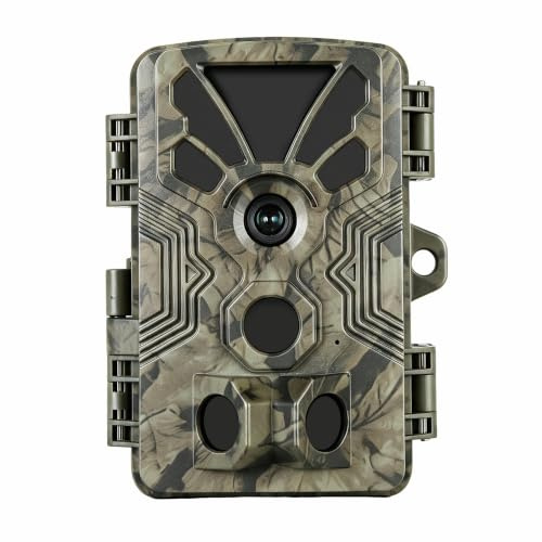 BlazeVideo Wildkamera 64MP 4K mit 0,1s Auslösezeit, 120° PIR-Erfassung, Nachtsicht, wetterfestes Gehäuse, 2,31-Zoll-LCD – Ideal für Tierbeobachtung, Jagd und Grundstücksüberwachung