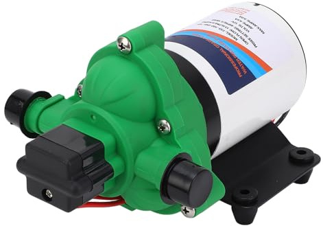 Keenso Pompe à Eau pour Camping-car, 12 V DC 3,5 GPM 45 PSI, Pompe à Membrane Auto-amorçante avec Démarrage Automatique, Arrêt et Protection contre les Surcharges, pour Camping-car,