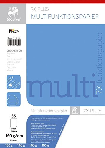 Staufen Multifunktionspapier 7X PLUS A4,160 g qm weiß 35 Blatt