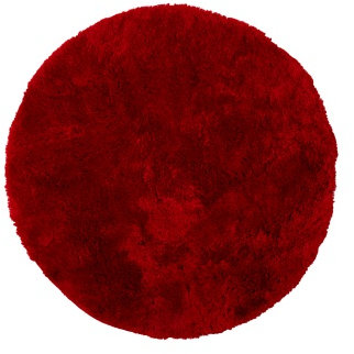 Dyckhoff Badteppich Opal Bordeaux rund 100 cm