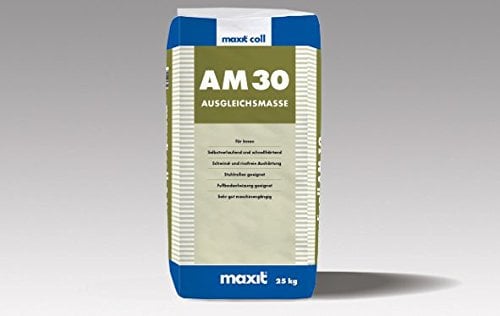 maxit coll AM 30 - Ausgleichsmasse | 25kg | selbstverlaufende Bodenausgleichsmasse für 2-30mm | schnellhärtend, polymermodifiziert, selbstnivellierend | für Innen