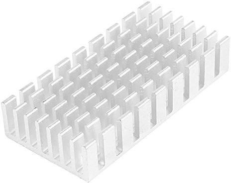 sourcing map Aluminium 50x25x10mm Kühlkörper Kühl Körper Kühlung Kühler Fin Silber Ton de