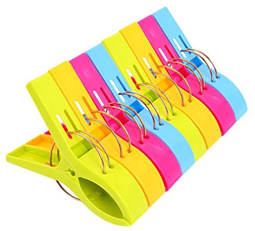 Danmu Beach Towel Clips,Beach Clips,Cruise Essentials,Towel Clips for Beach Chairs Cruise, Heavy Duty Clothes Pins-Keep Your Towel from Blowing Away, Beach Accessories for Vacation Must Haves