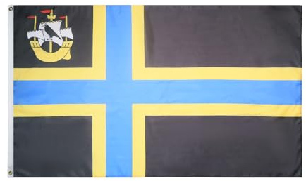 AZ FLAG Flagge Grafschaft Caithness 150x90 cm Polyester 100D 2 Ösen | Für innen und außen dekorative Flagge doppelte Nähte und verstärkte Kanten mit Metallösen 100D Polyester