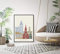Athens OH skyline poster Papel Fotográfico 20x30 Inches