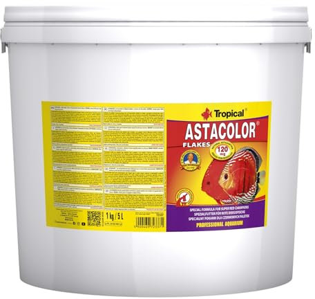 Tropical Astacolor Farbförderndes Flockenfutter, 1er Pack (1 x 5 l)