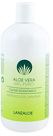 Lanzaloe Aloe Vera Gel 99% - Kaltgepresst, Ohne Aloin, 500ml - Für Frauen