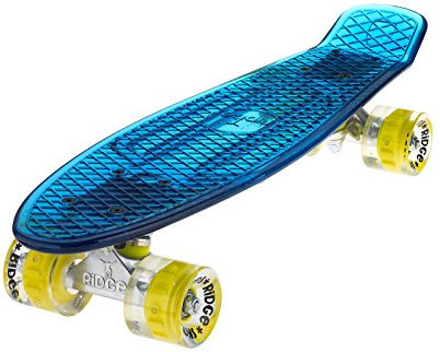 Ridge Skateboard Blaze Mini Cruiser , blau/gelb, 55 cm
