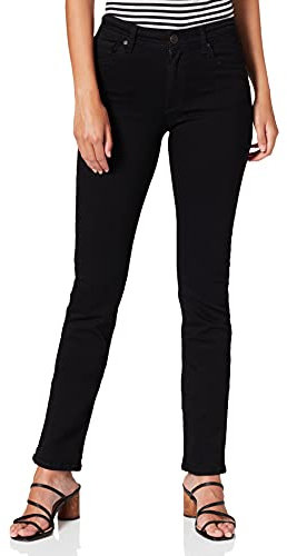 Cross Jeans Damen Anya P 489-119 Slim Jeans (schmales Bein), Schwarz (Black 155), W28/L30