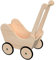 Puppenwagen aus Holz 6014 - Lauflernwagen - Gummibereifung - höhenverstellbar