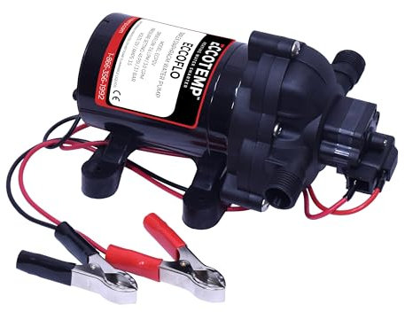 Eccotemp Pompe à Eau avec crépine 12V EccoFlo, Noir