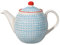 BLOOMINGVILLE Tetera con Motivo Carla - de Colores ø 14 cm, Azul, Cerámica, Capacidad 1200 ml