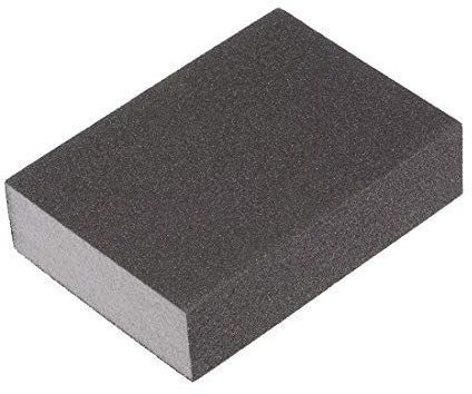 sourcing map Sanding Sponge Block, 200 Grit, 99mm x 70mm x 25mm