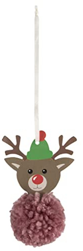 Trimits Pom Pom Decoration Kits, 6.5 x 10cm, Reindeer
