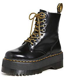 Dr. Martens Damen Stiefelleten Boots Jadon MAX 8-Eye Butte Schwarz 43 EU