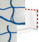 Sedion 1 Paar Handball- und Futsal-Netze, Blau, Grün, Rot oder Schwarz, 3 x 2 m, aus Polypropylen, 3 mm, professionelle Qualität (blau)