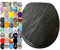 Sanilo Toilet Seat, Great Range of Colorful Toilet Seats, Stable Hinges, Easy to Mount (Granite)