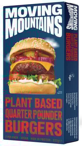 Moving Mountains Plant-Based Burger, 2 x 113.5 g