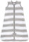 Burt's Bees Baby Unisex-Baby LY27421-HTG-MD Anziehbare Decke, Heather Grey Rugby Peace Stripe, Medium