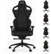 RECARO Exo High End Gaming Stuhl & Bürostuhl Ergonomisch [TÜV-Zertifiziert] | Made in Germany | Anti Submarining Hügel & Lordosenstütze | Stufenlose Einstellung über Handräder, Pure Black