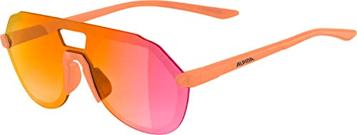 ALPINA BEAM II - Verspiegelte und Bruchsichere Sonnenbrille Mit 100% UV-Schutz Für Erwachsene, peach matt, One Size
