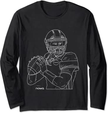 AMERICAN FOOTBALL JERSEY TOUCH DOWN QUARTERBACK Long Sleeve T-Shirt