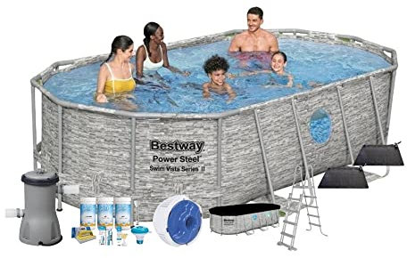 Bestway Piscina Power Steel Swim Vista, Plus accessori - 427 x 250 x 100 cm