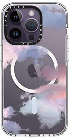 CASETiFY Clear iPhone 14 Pro Case [Not Yellowing / 6.6ft Drop Protection/Compatible with Magsafe] - Clouds - Clear