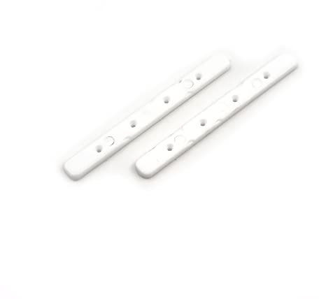 SPITBOARDS Juego de 2 carriles para monopatín con tornillos, color blanco