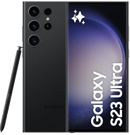 Samsung Galaxy S23 Ultra 5G SM-S918B/DS 256GB 8GB RAM, 200 MP Camera, Factory Unlocked, Global Version – Phantom Black (Renewed)