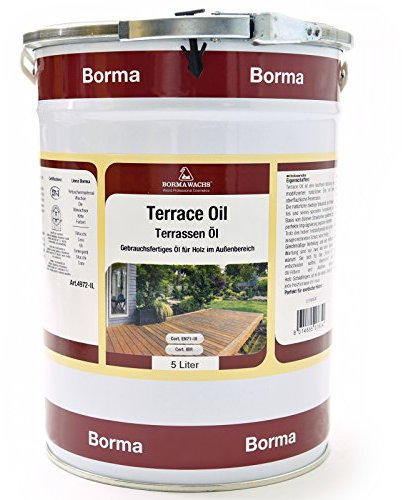 Terrassen Öl - PROFI Öl für das Holz im Außenbereich 5 Liter wie RAL 7002