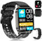 Montre Connectée Femme Homme, Montre Intelligente avec Appels Bluetooth Etanche IP68 avec Cardiofrequencemetre SpO2 Sommeil Calories 100+ Modes Sportifs Podometre, Montre Connecter pour Android iOS