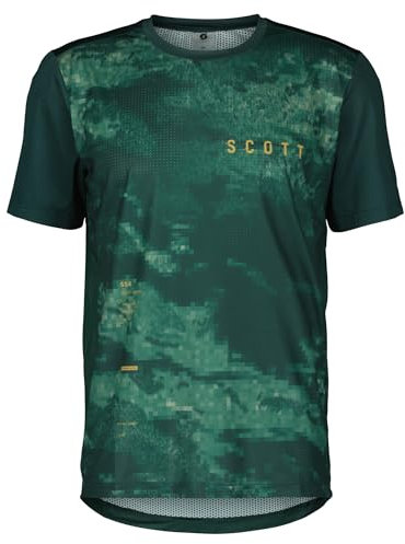 Scott M Trail Vertic S/sl Tee Grün - Casual rennoptimiertes Herren Mountainbike T-Shirt, Größe M - Farbe Lush Green - Ha