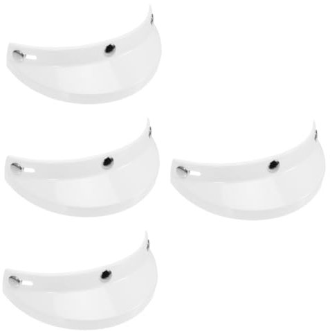 OUNONA 4pcs Motorbike Protective Visor Replacement for Motorcycle Helmet Outdoor Safety Visor Rain Repellent Function for Summer Cycling