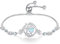 FANCIME Lebensbaum Opal Armband für Damen 925 Sterling Silber Baum des Lebens Opal Anhänger Armband Schmuck Geschenke für Damen Frauen Mädchen