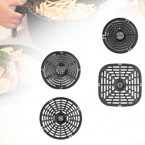 Material para freidora de aire, parrilla para disfrutar de pollo, hamburguesas y pescado perfectamente cocinados (18 cm)