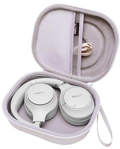 LTGEM Headphone Case Compatible with JBL Tune 510BT/520BT/720BT/770NC & JBL Live 460NC/660NC/670NC/770NC/760NC & TOZO HT2 Wireless Bluetooth Over-Ear Headphones, White(Case Only)