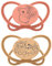 nip - Butterfly | 16-32 Monate | 2er Pack | Stillfreundlicher, zahnfreundlicher Babyschnuller inkl. Schnullerbox. Nachhaltiger Schnuller mit weichem Silikonsauger, Orange/Rot
