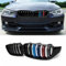 YIGRRO Kühlergrill für 3er F30，Zubehör Sport Frontgrill，Glanz Schwarz Doppelsteg Sport Kühlergrill，für 3er F30 F31 320i 328i 328d 330i 335i (F30 2012-2018, Glanz Schwarz Mit M-Color)