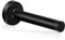 Door Stopper, 4 Inch Door Stop Black Doorstops with Sound Dampening Rubber Tips, Stainless Steel Door Stop for Skirting, Wall Mounted, 100mm