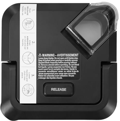 Blender Lid Replacement for Ninja 72 OZ Pitcher, Locking Lid Compatible with Ninja Blende BL610 BN750 CO610B BN751 DB751A BN801 CT610 (New Model)