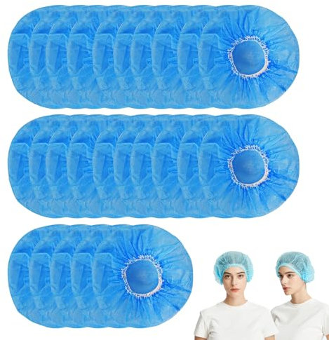 Cuffie Monouso in Tessuto per Capelli,Cuffia Chirurgica Monouso 100pz,Cuffia chirurgica,Cuffia Capelli in Tessuto Monouso,Cuffie Monouso per Capelli,Resistenti,Cuffia per Capelli,BLU