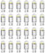 XdealCozyxc 24 Pcs Led Side Light Bulb for T10 Led Car Number Plate Bulbs, 12v, 6000k, Cool White
