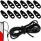 10m Gepäckspanner für Warntafel, Fahrradträger Warntafel, Expander Spanngurte, Elastische Spanngurte, für Warntafel Latex fahrradträger Camping Roadtrip, mit Elastische Schnallen (Durchmesser 5mm)