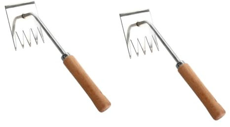 Yardwe 2St Gartengeräte zum Unkrautjäten gartenwerkzeuge multi tools unkrautvernichtungsmittel weeder Entwurzelungswerkzeug Abs wieder Multifunktion Unkrautwerkzeug für den Garten Holz